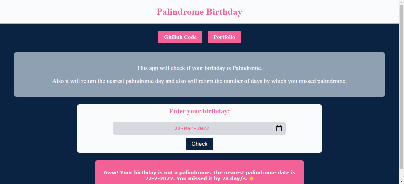 palindromebday